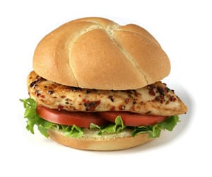 Marinated Chicken Breast Sandwich With Cheese